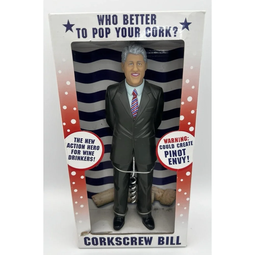 President Bill Clinton 2008 Corkscrew Bill 9.5